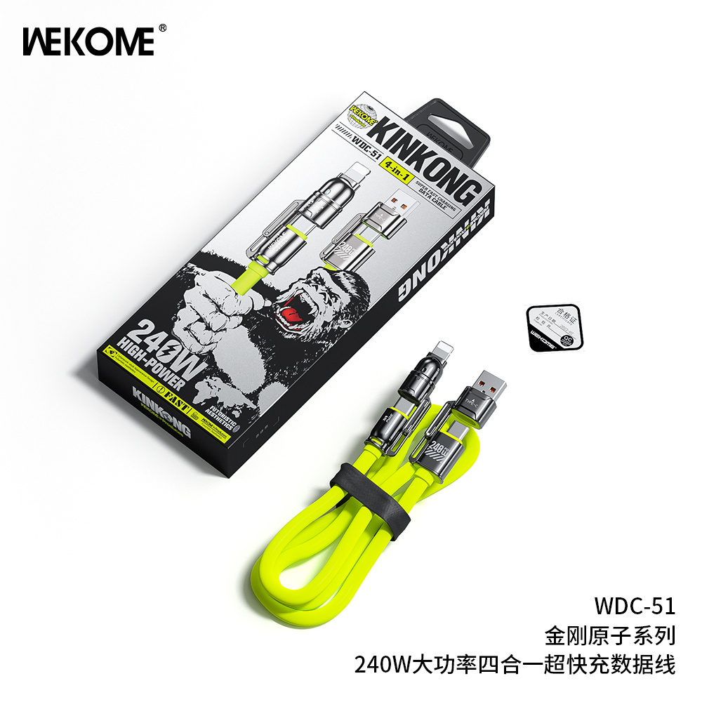 Cáp sạc 4 đầu Wekome 4in1 WDC-51 1,2m