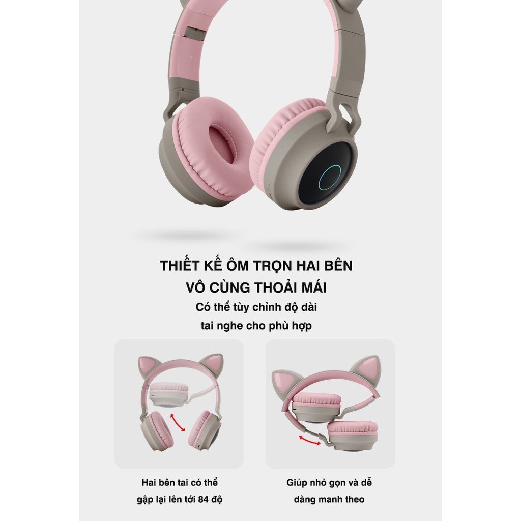 Tai nghe chụp Hoco W27 Tai mèo