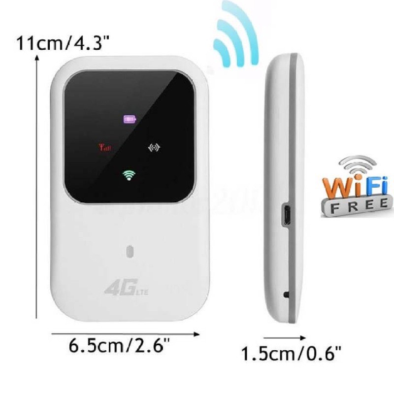 Cục modem Phát Wifi Từ Sim 3G, 4G M80, A800 có pin