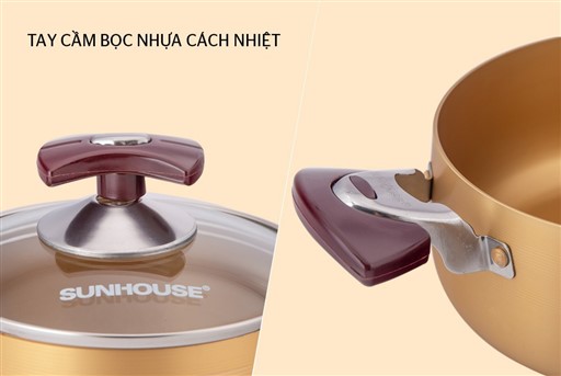 Bộ nồi ANOD SUNHOUSE SH6634