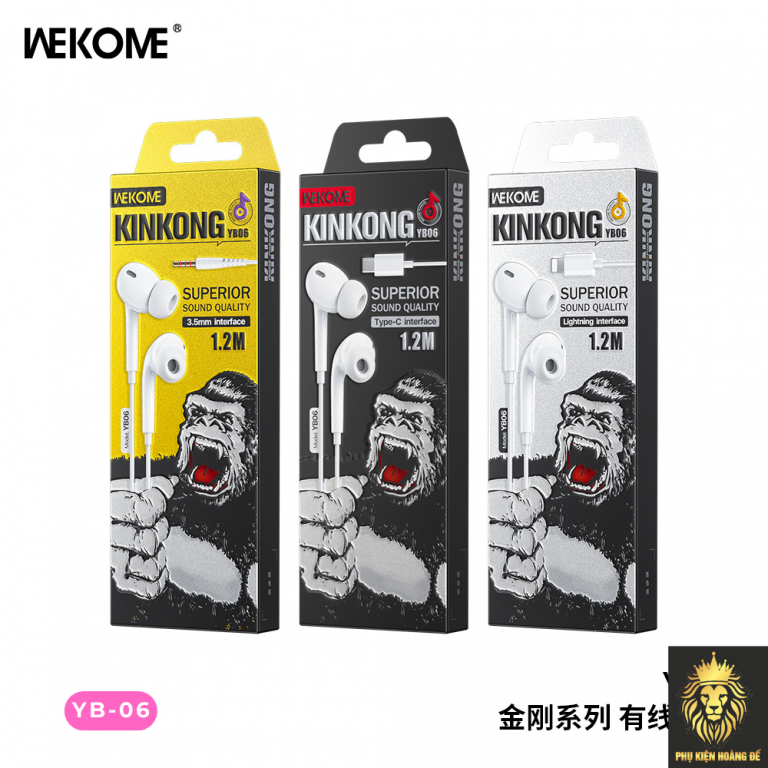 Tai nghe dây đầu tròn Wekome YB06 3.5