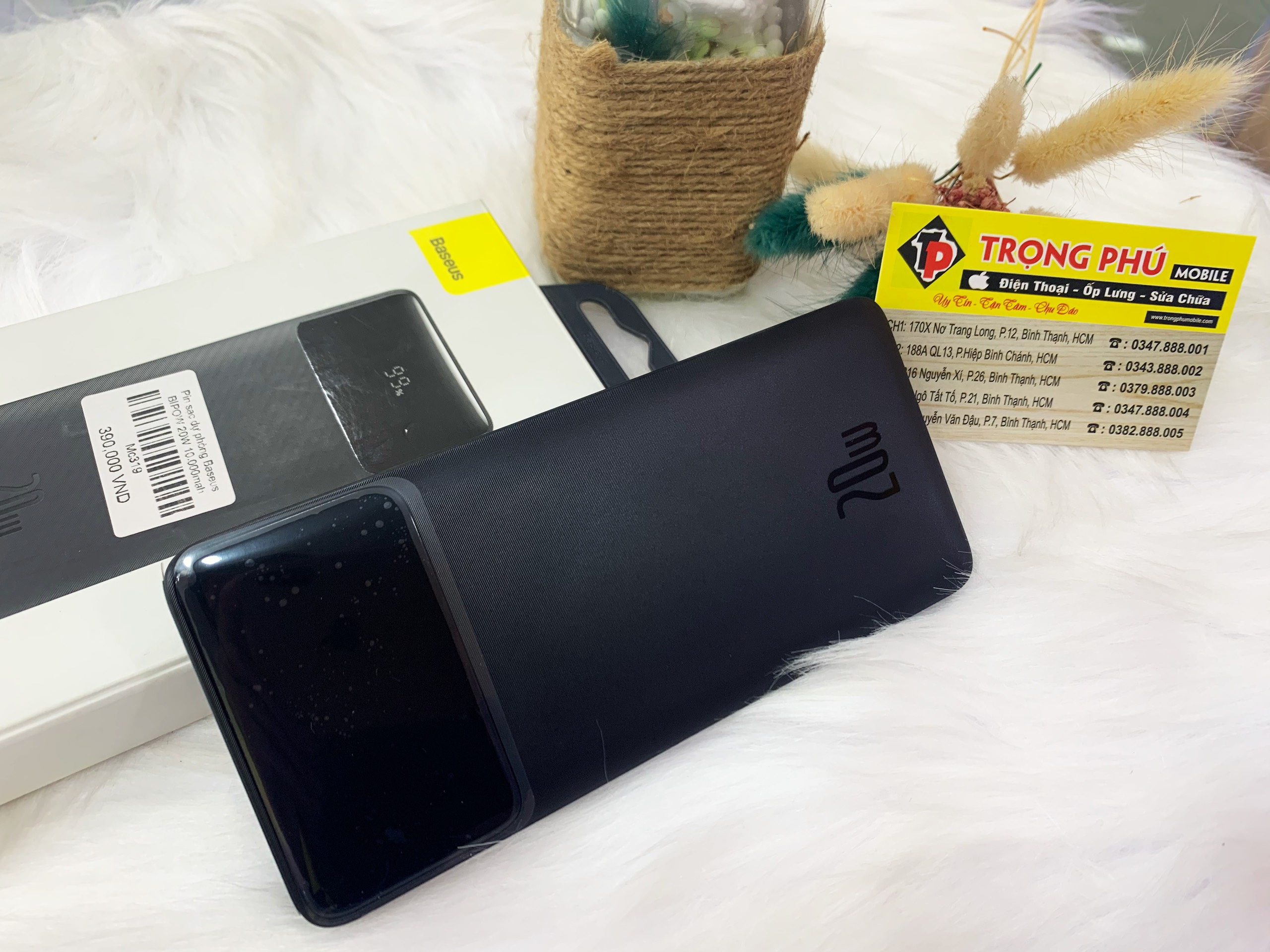 Sạc dự phòng Baseus BIPOW 15W 20.000mah
