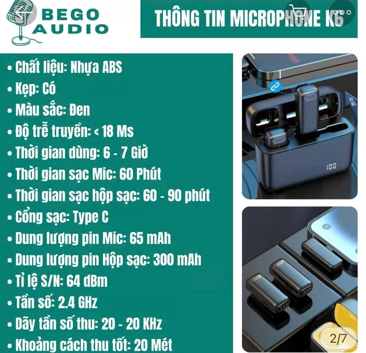Mic Thu Âm K6 xịn thu âm tốt