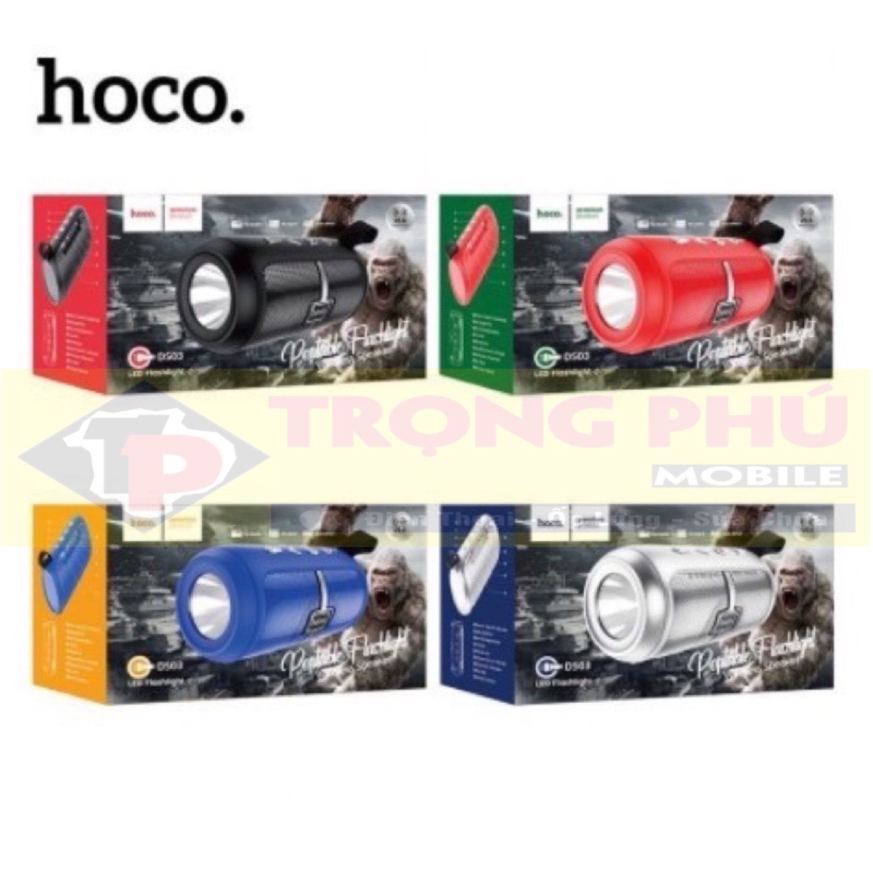 Loa bluetooth Hoco DS03 chính hãng Đỏ - Đỏ