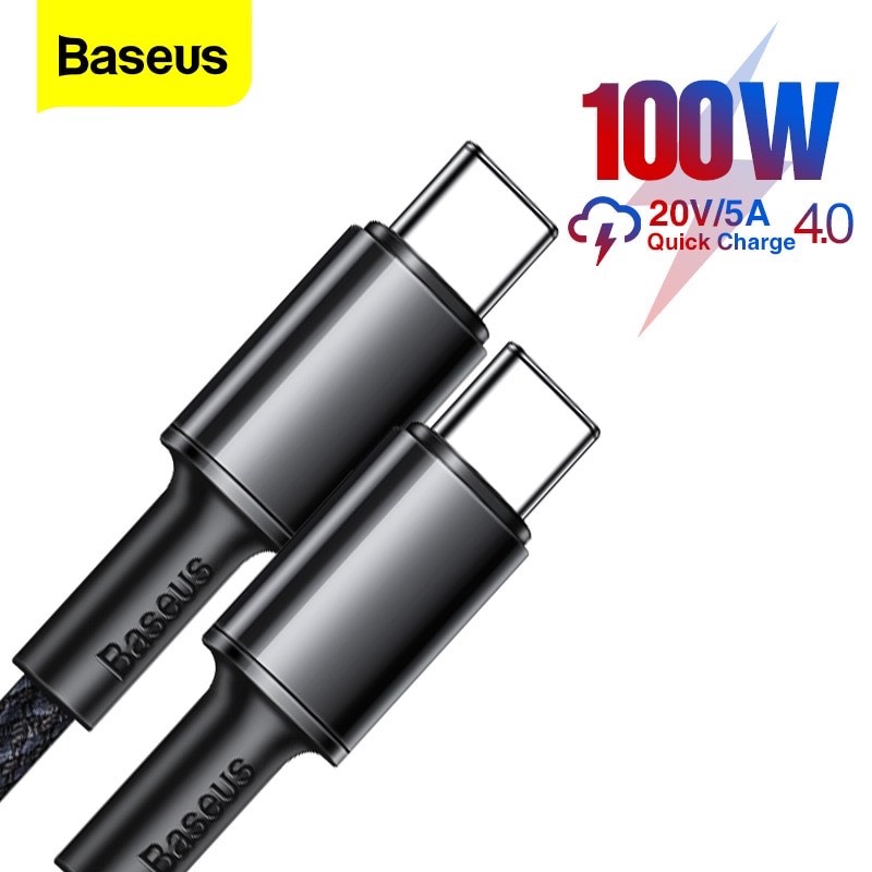 Cáp sạc TypeC-TypeC 100W Baseus Metal