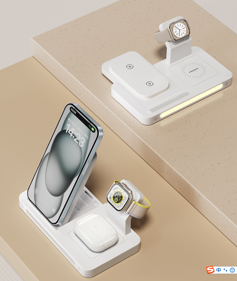 Đế sạc không dây Pisen XY-C56 PRO - Wireless 3-in-1 Night Light