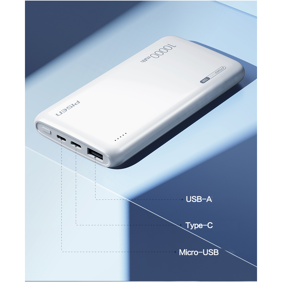 Sạc dự phòng Pisen TP-D094 POWER Electronic 10000mAh