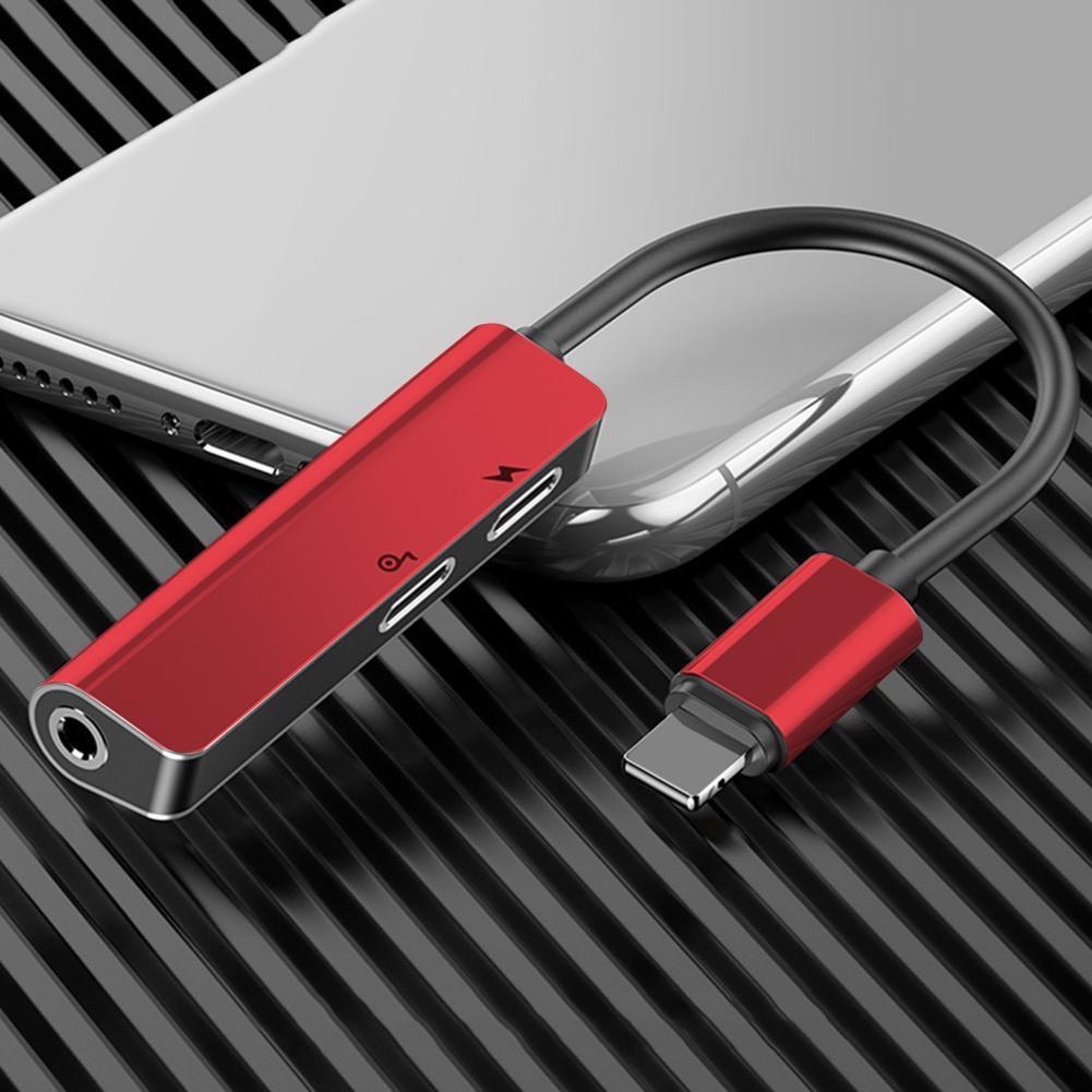 Cáp chuyển Baseus 3-in-1 iPhone to Dual iP & 3.5mm L52