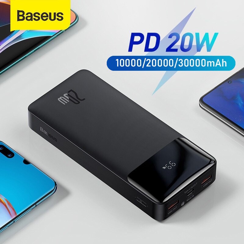 Sạc dự phòng Baseus BIPOW 20W 20.000mah - Chính hãng