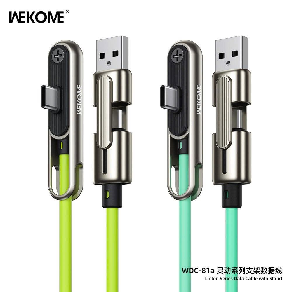 Cáp sạc 4 đầu Wekome 4in1 WDC-81 màu inbox