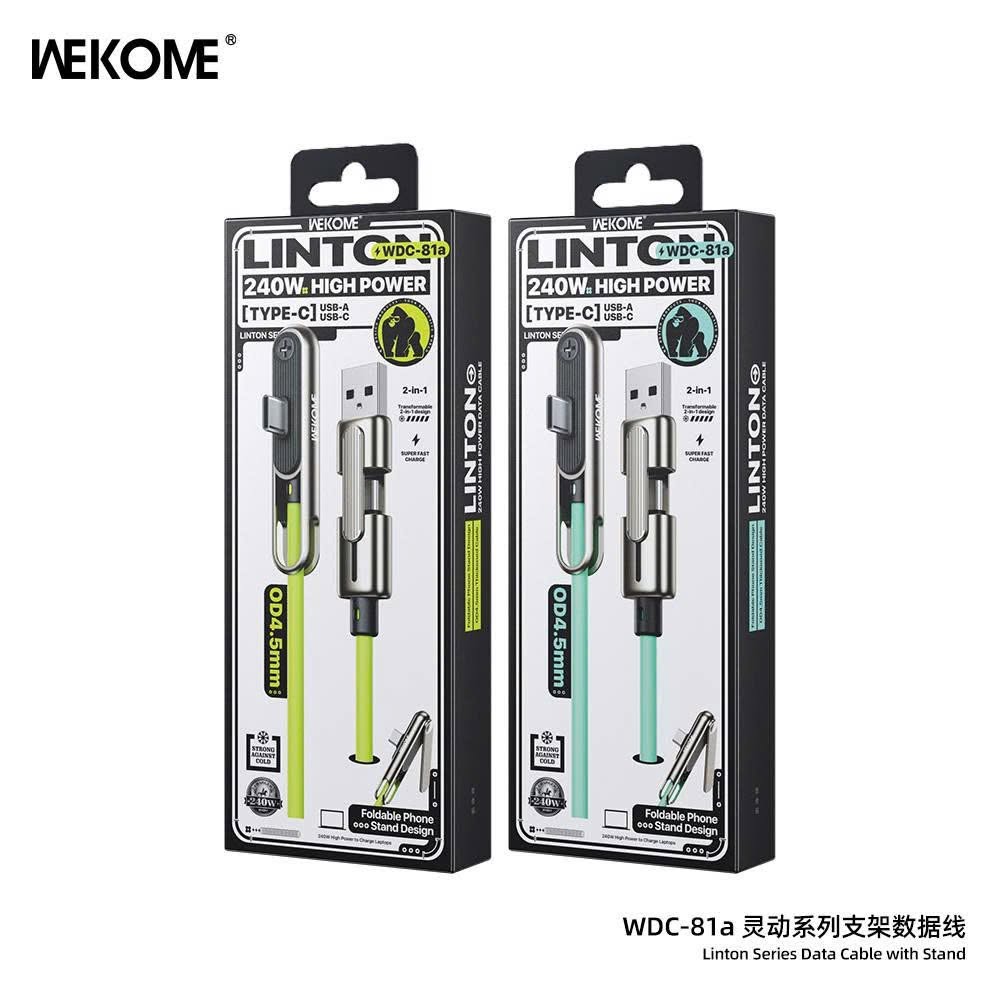 Cáp sạc 4 đầu Wekome 4in1 WDC-81 màu inbox
