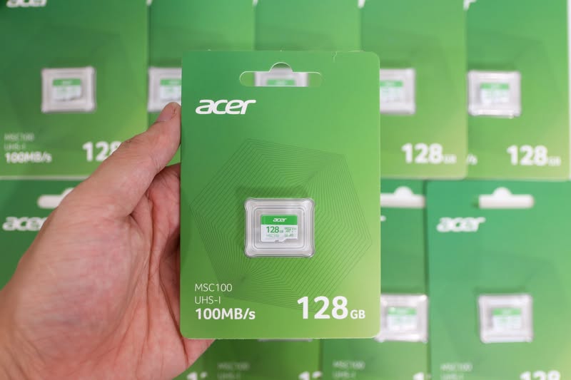 Thẻ nhớ Acer MSC100 C10, U3-V30 UHS-I / TLC - Đọc/Ghi lên tới 100/50 MB/s