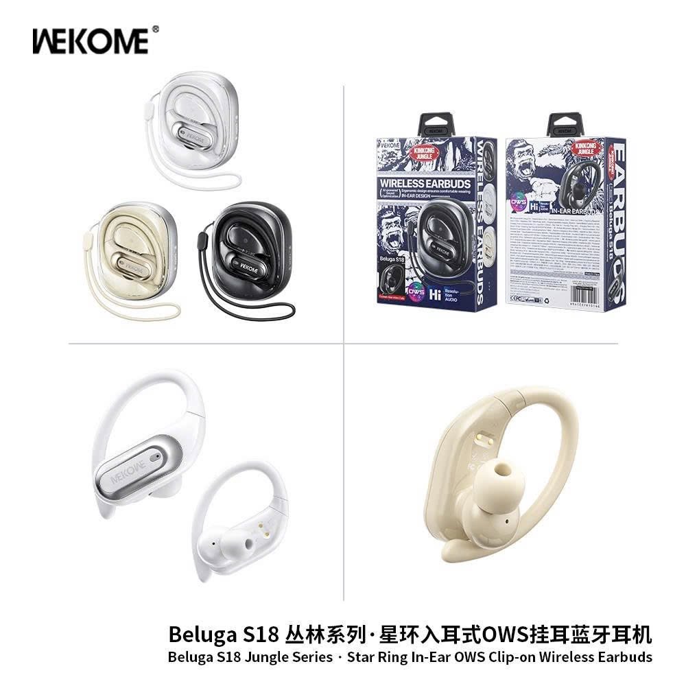 Tai nghe Bluetooth Wekome Beluga S18 móc tai thể thao 1 tai