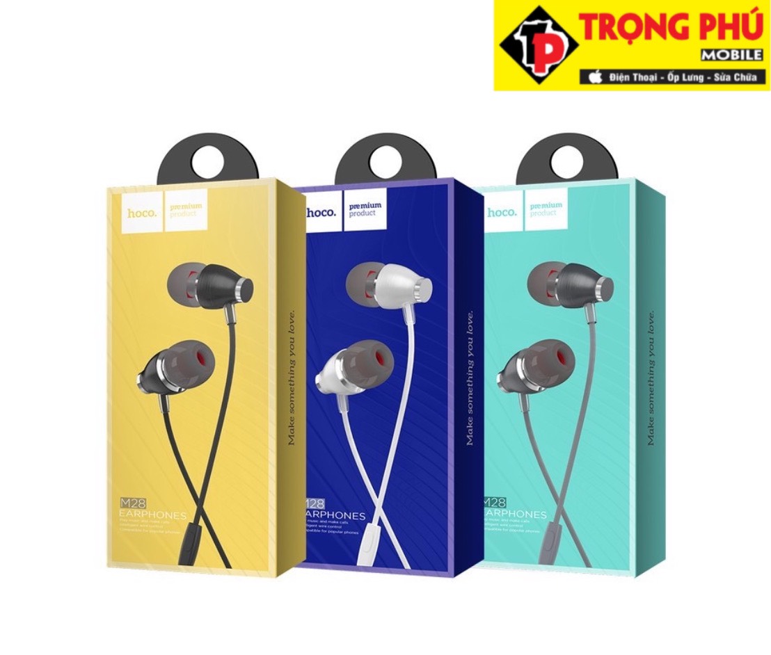 Tai nghe dây Đầu tròn Hoco M28