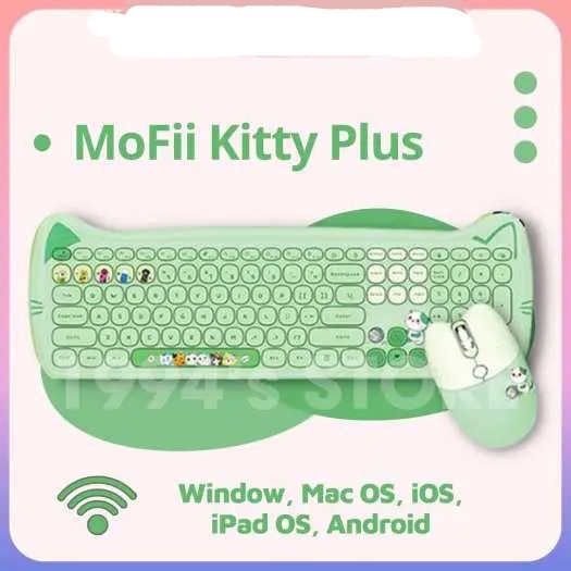 Bàn Phím + chuột combo không dây mofii GEEZER CAT