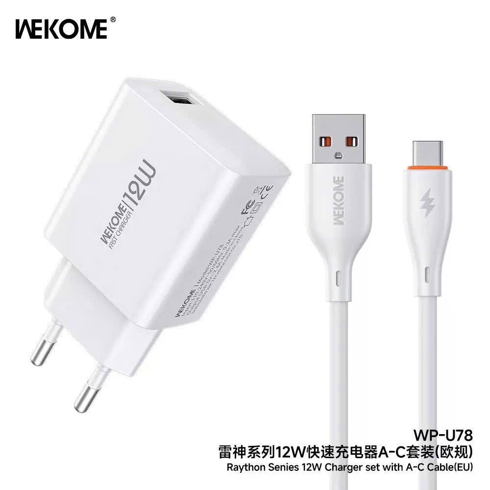 Bộ sạc Usb-TypeC Wekome WP-U78 12w