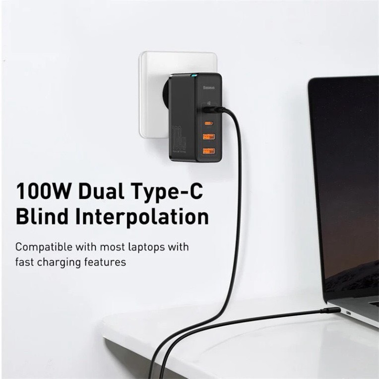 Bộ sạc TypeC-TypeC Baseus Gan2 Pro 100w