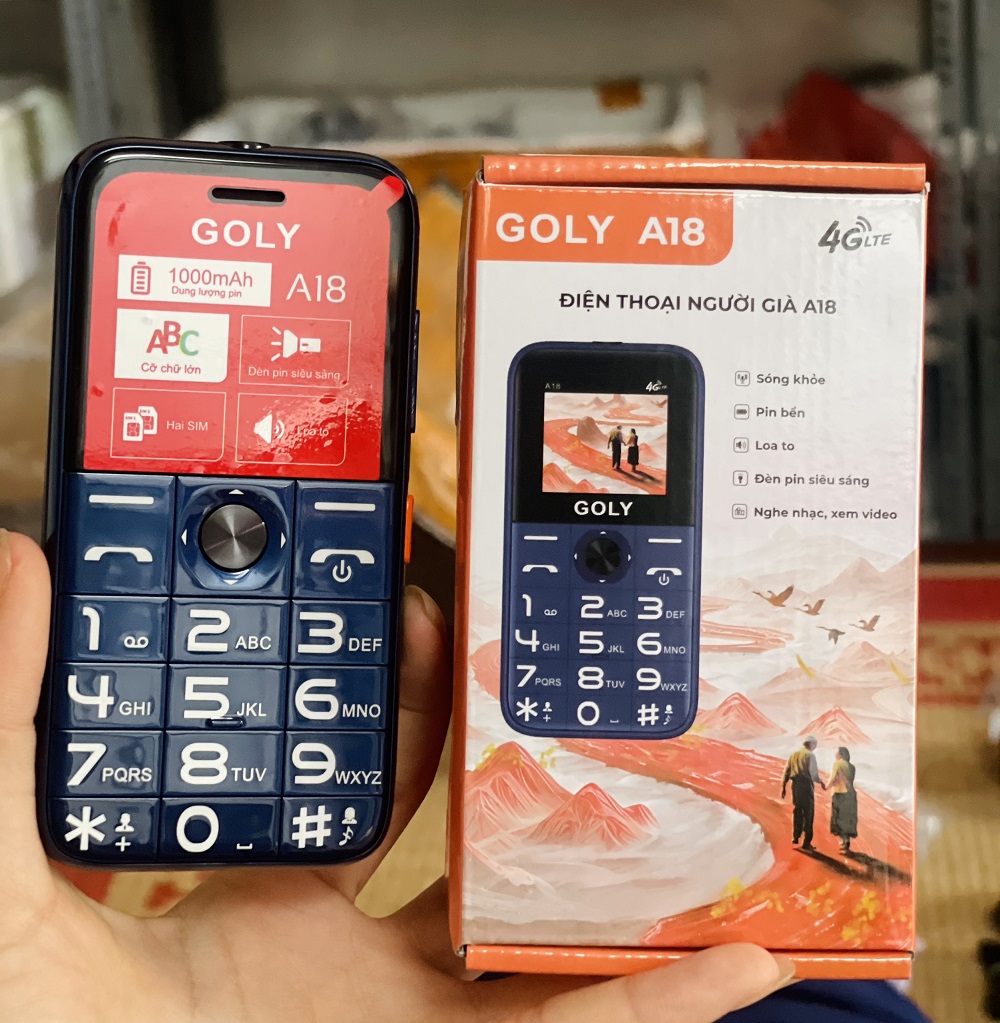 Điện thoại Goly A18 4G Chính hãng - Sóng 4G chuẩn