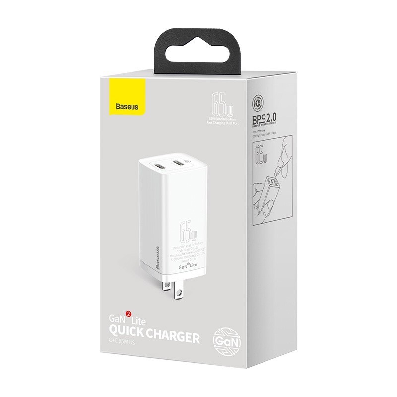 Bộ sạc TypeC-Lighting Baseus GaN2 Quick Charger