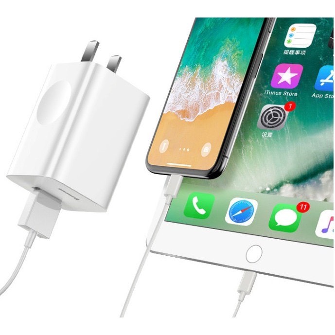 Cốc sạc usb Baseus wiless Charging + Quick Charger 3A