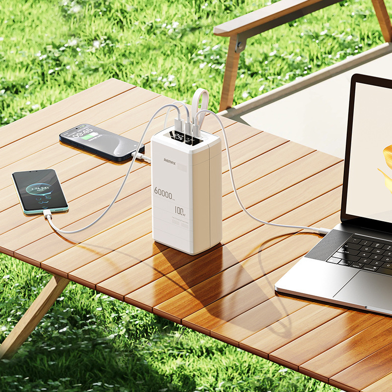 Sạc dự phòng Nhanh 100W Remax RPP-650 60.000mAh. Sạc Laptop, Macbook 20V