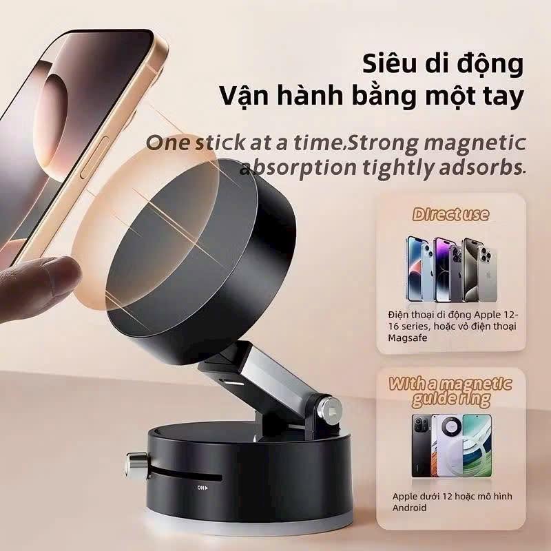 Kệ điện thoại T-9203 hít từ gập 3 đoạn