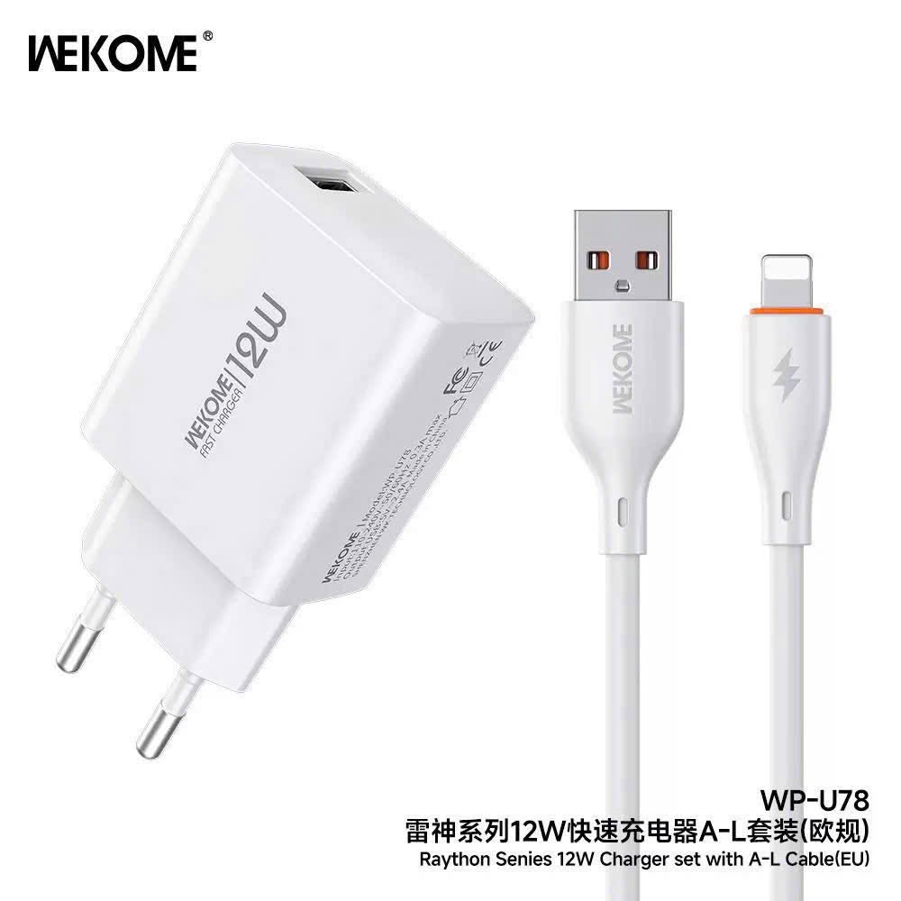 Bộ sạc Usb-Lighting Wekome WP-U78 12w