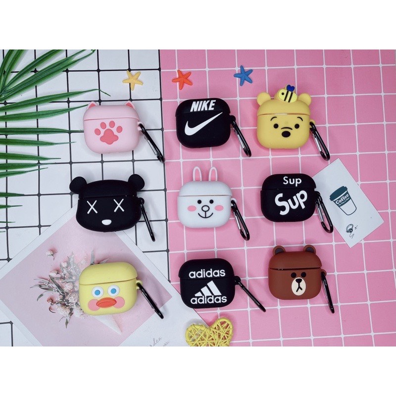 Ốp, Bao đựng Airpod 3 Thú hình nổi