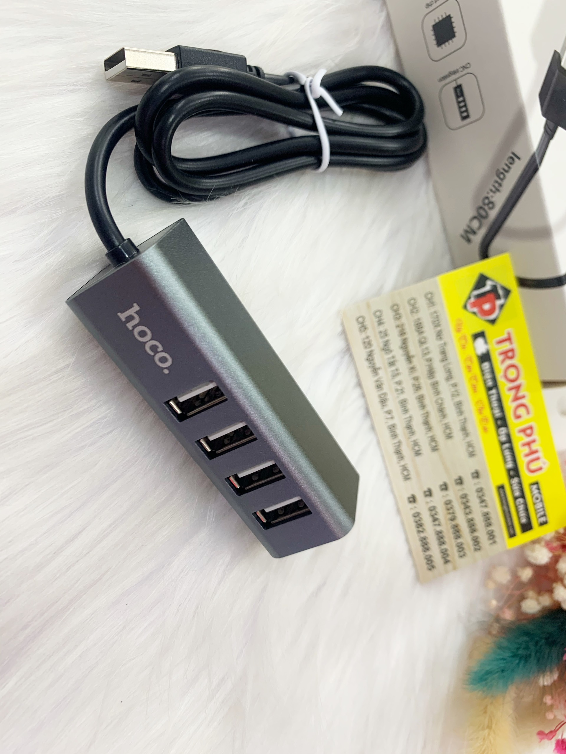 Hub chia 1usb ra 4 cổng usb 2.0 Hoco HB1