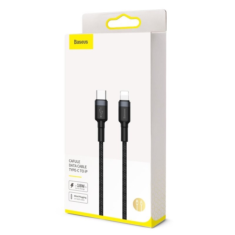 Cáp sạc TypeC-Lighting 11/12 20W Baseus Cafule Cable