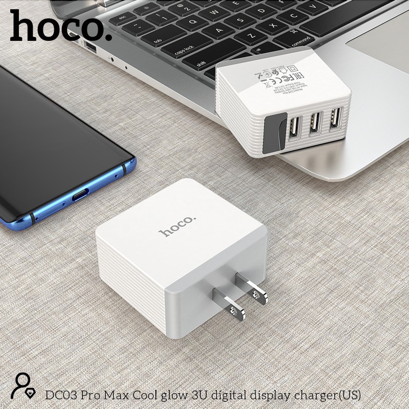 Cốc sạc usb Hoco DC03 PRO max 3.4A