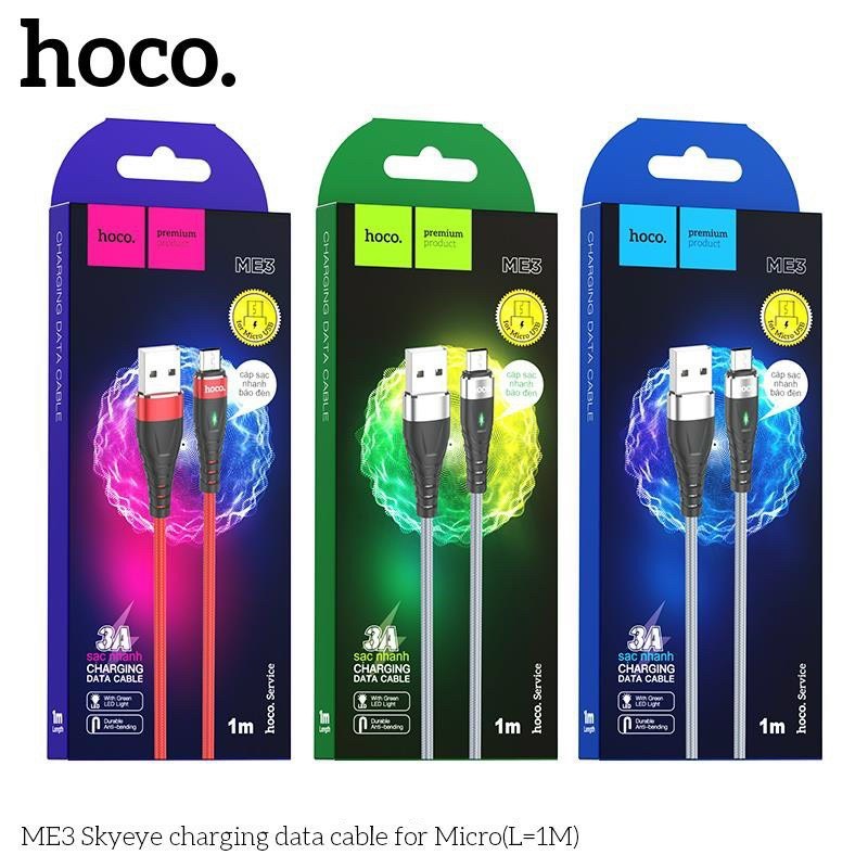 Cáp sạc Usb-Lighting Hoco ME3
