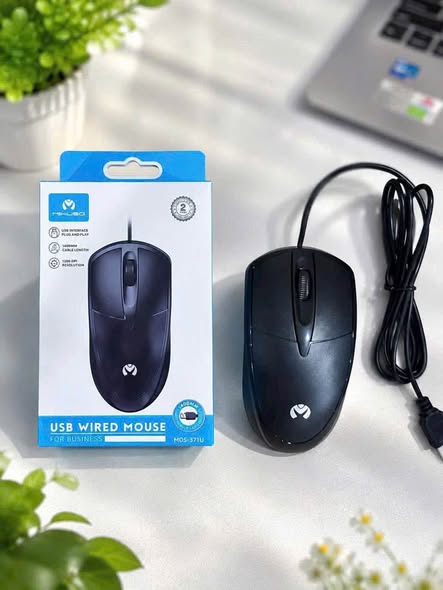 CHUỘT MÁY TÍNH CÓ DÂY MOS-371U đen