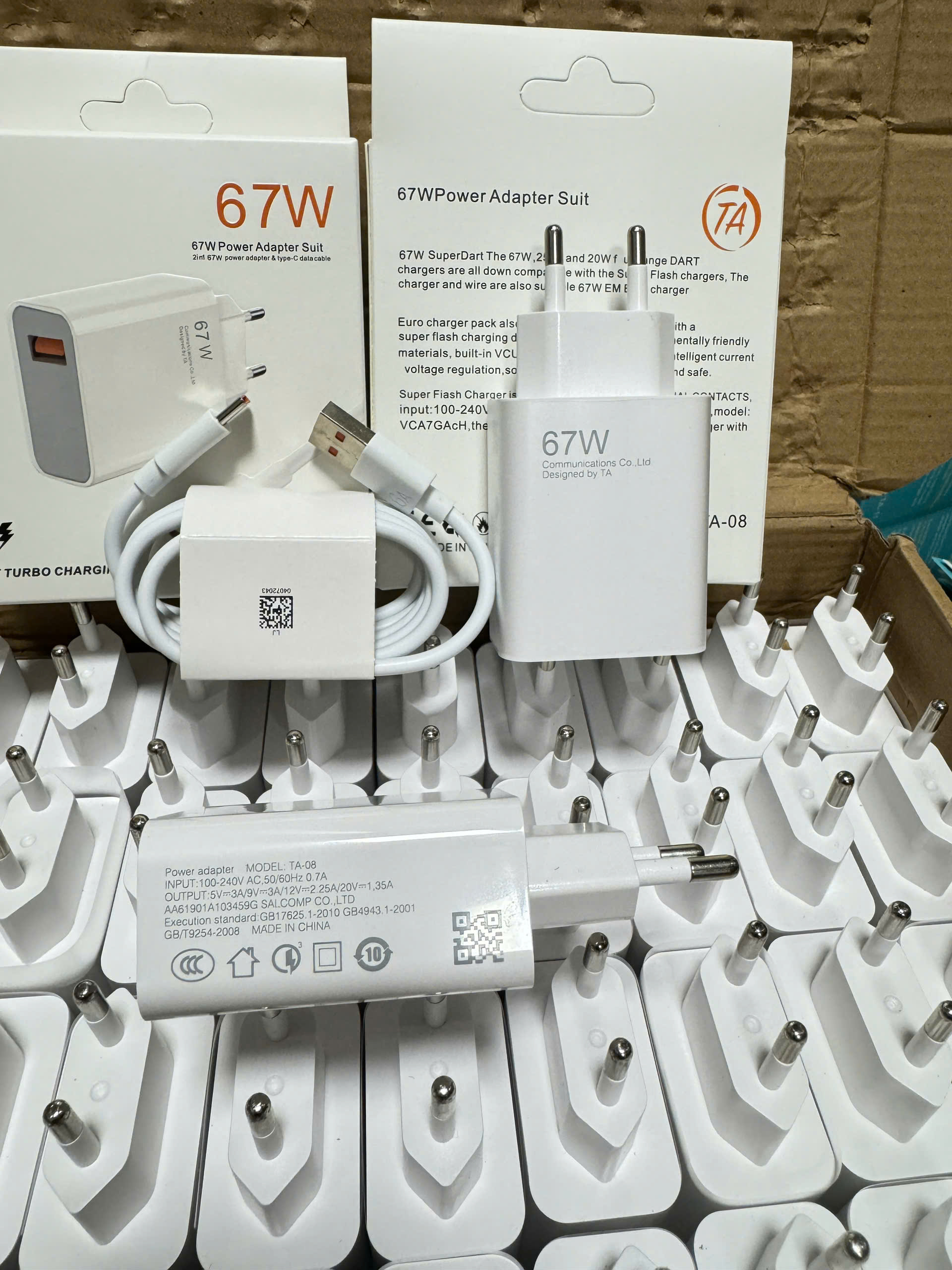 Bộ sạc USB-TypeC 67w TA-08 cho các dòng Xiaomi