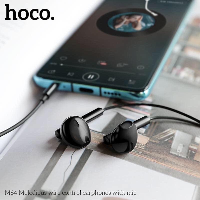 Tai nghe dây Đầu tròn Hoco M64