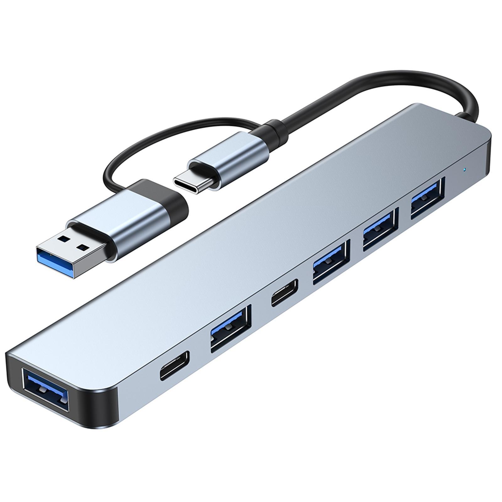Hub chuyển USB/TypeC ra 5 USB + 2 TypeC T-3627