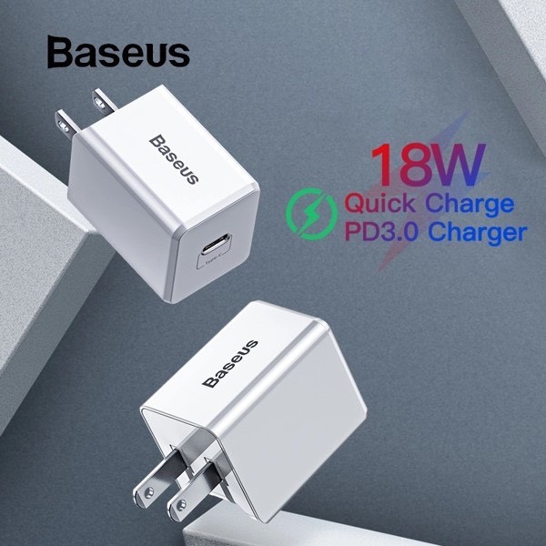 Bộ sạc TypeC-Lighting Baseus Traveler PD 18W TZCCXZ