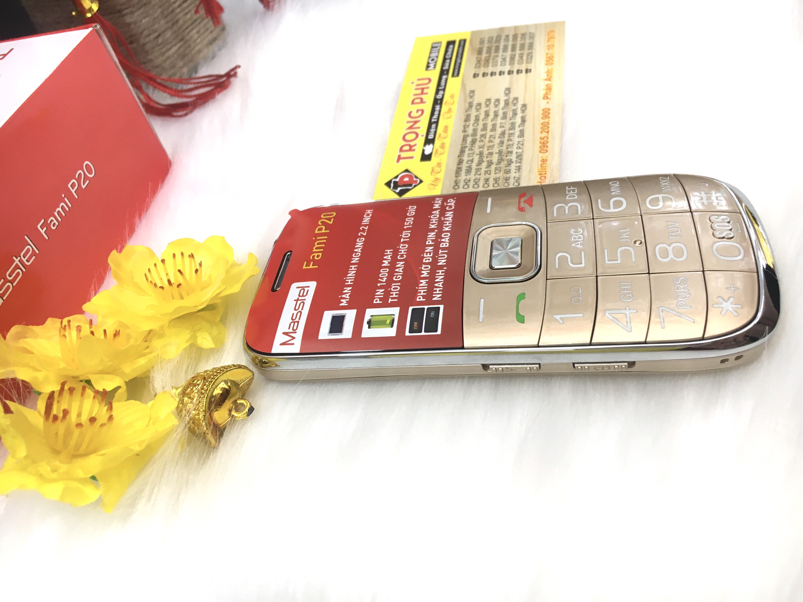 Điện thoại MASSTEL FAMI P20  mới fullbox người già