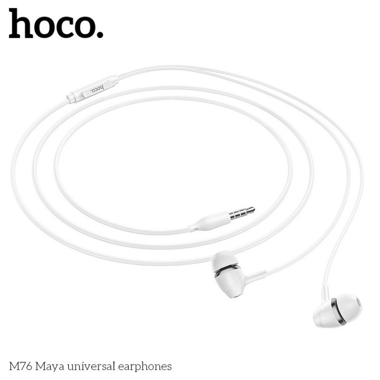 Tai nghe dây Đầu tròn hoco M76 Xịn