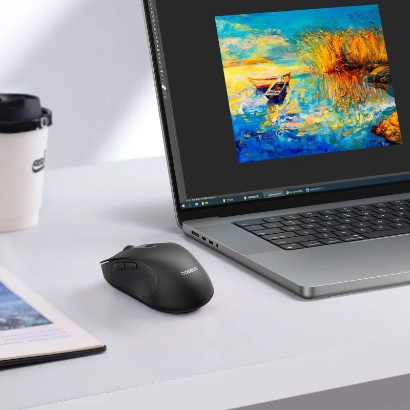 Chuột Không Dây Kết Nối Bluetooth/Wireless Baseus F02 Ergonomic Wireless Mouse