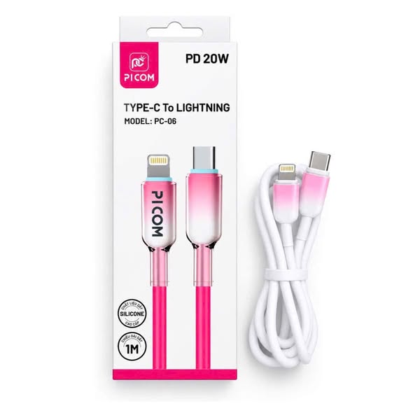 Cáp sạc TypeC-Lighting Picom PC-06 20w