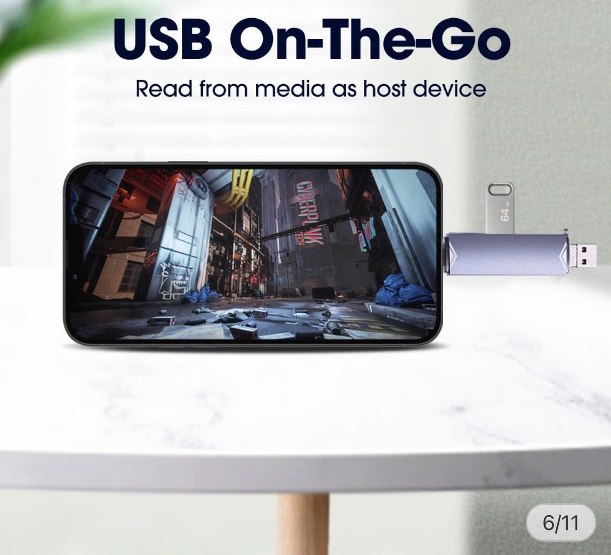 Đầu Đọc thẻ đa năng ATUD-17 OTG 3in1: USB, TypeC cắm thẻ nhớ SD, TF, Usb