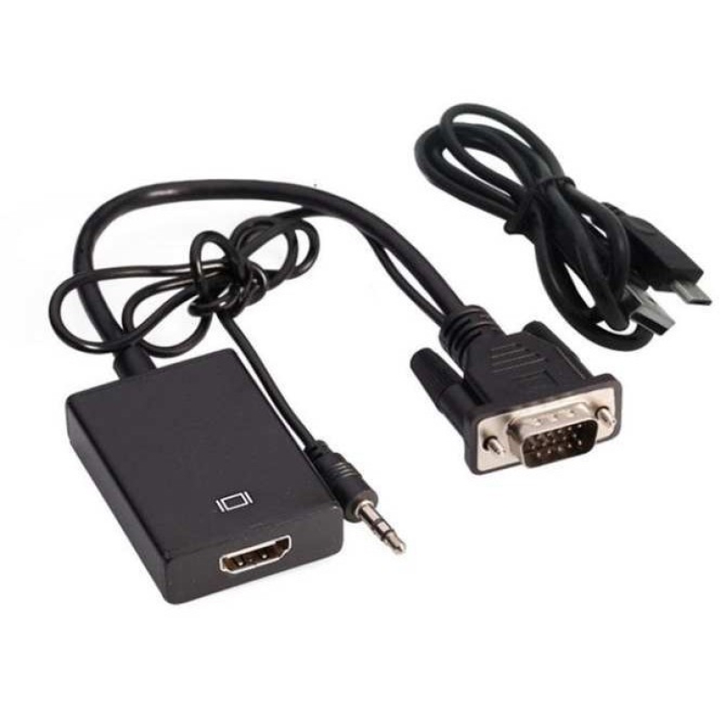 Cáp chuyển VGA đực và HDMI cái Có Audio Viki
