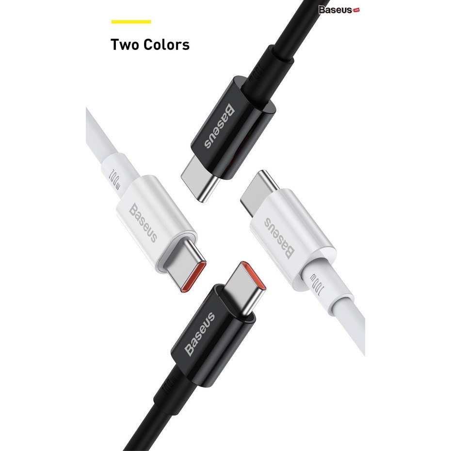 Cáp sạc TypeC-TypeC 100W Baseus Superior - 1m