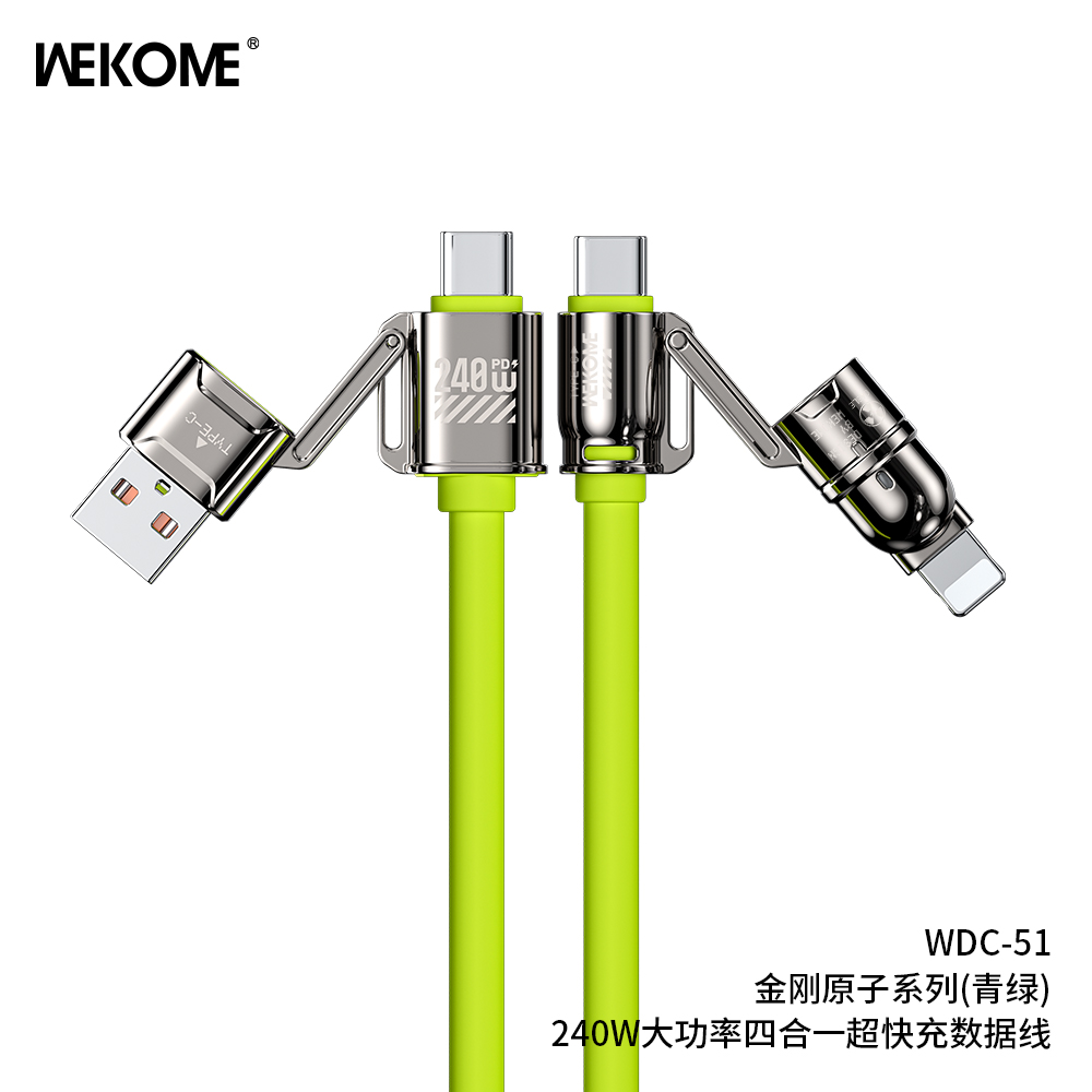 Cáp sạc 4 đầu Wekome 4in1 WDC-51 1,2m