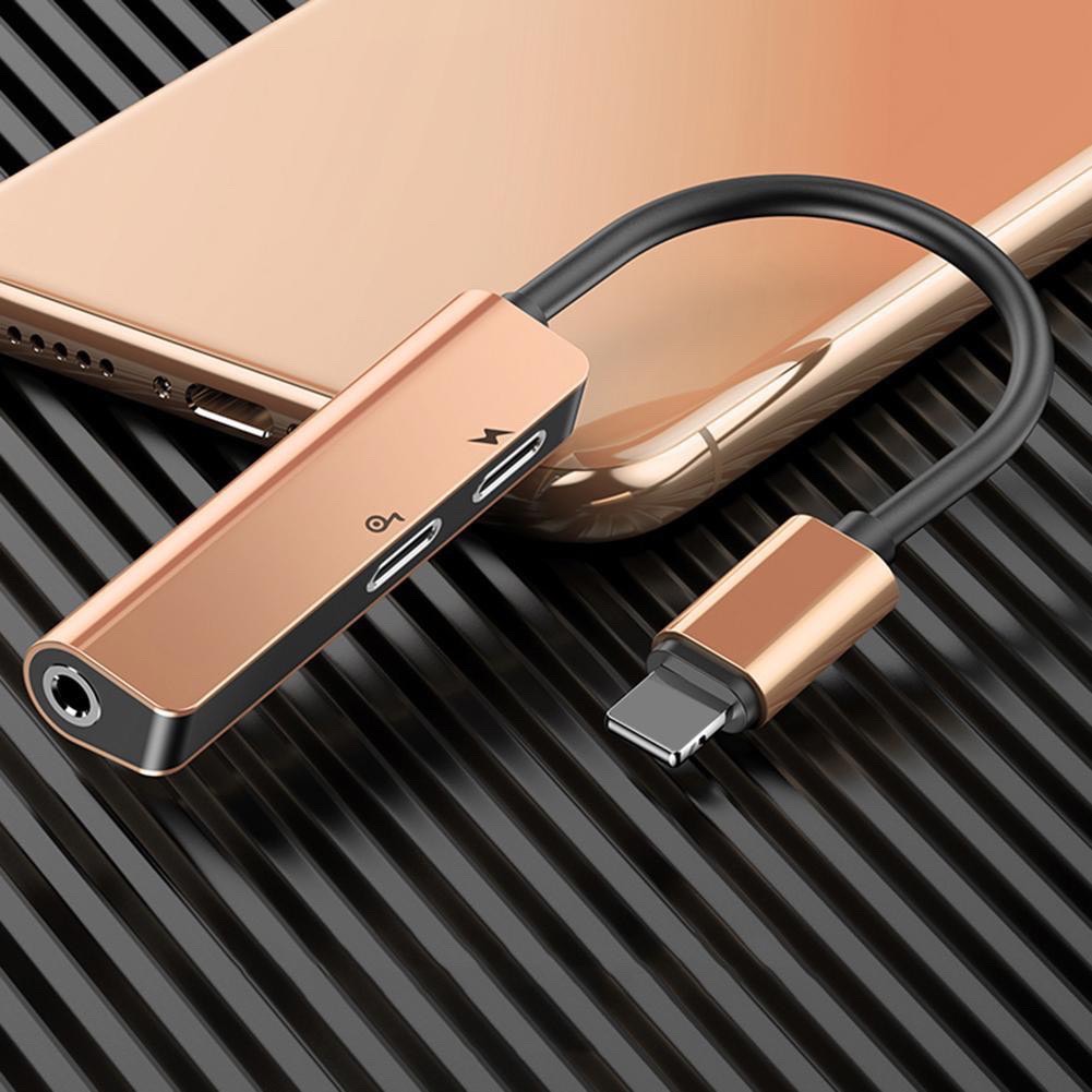 Cáp chuyển Baseus 3-in-1 iPhone to Dual iP & 3.5mm L52
