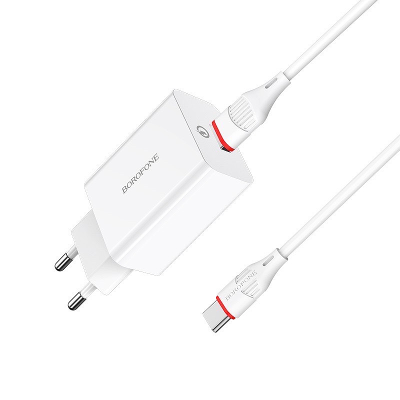 Bộ sạc Usb-Lighting borofone BA21A sạc nhanh