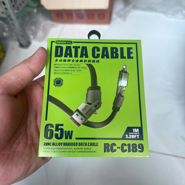 Cáp sạc 4 đầu 4in1 Remax RC-C189 (VN) Nhanh 65W