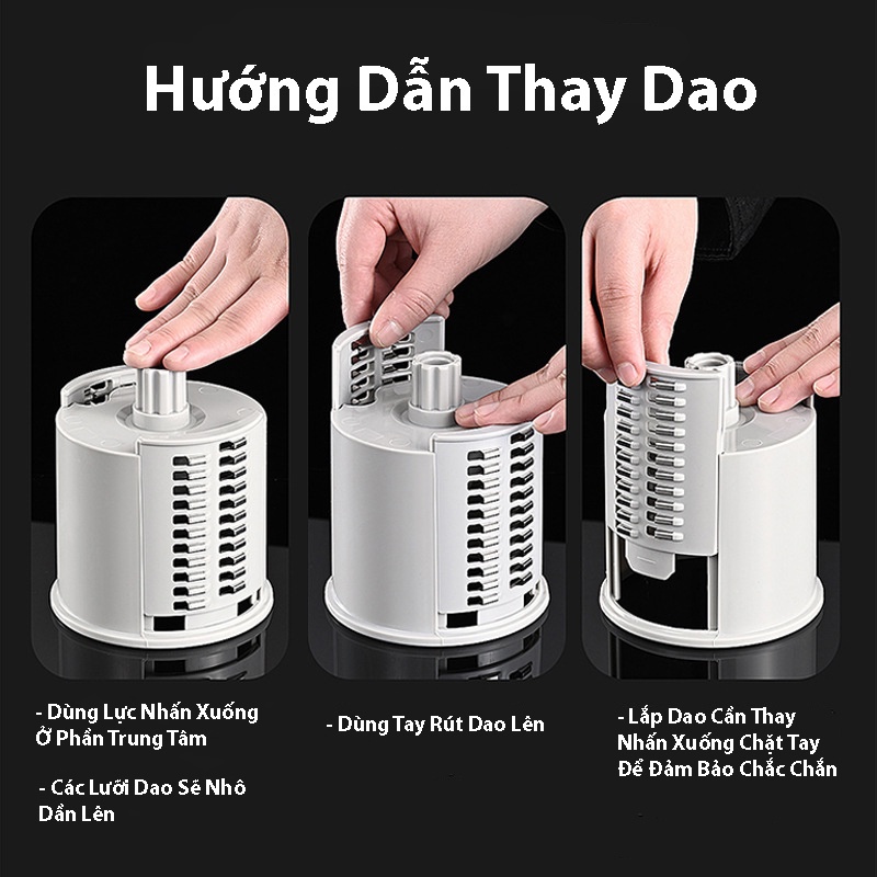Máy Thái Bào Rau Củ Quả 4in1