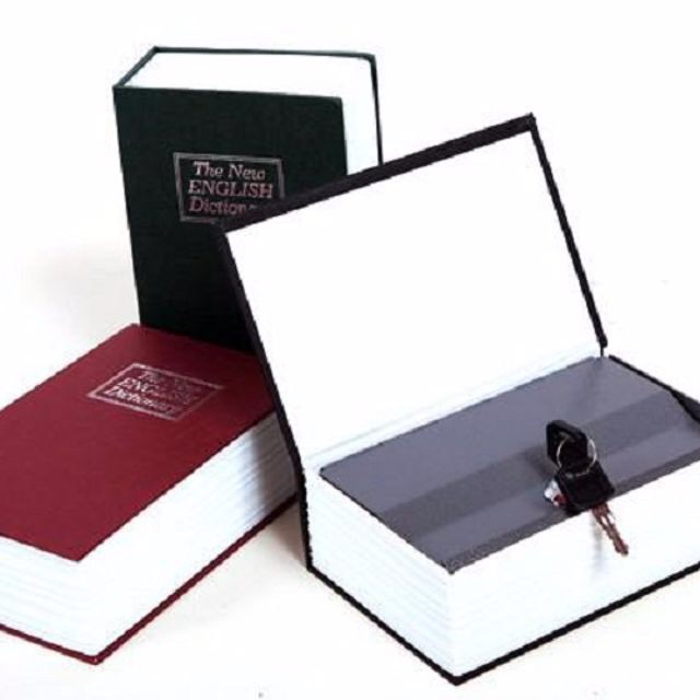 Két sắt quyển sách loại nhỏ (11.8x8x4.5cm).